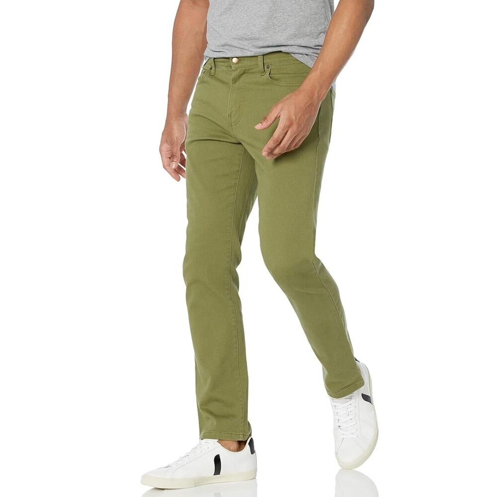 Amazon Essentials Men's Slim-Fit Stretch Jean Washed Green 31X32 NWT